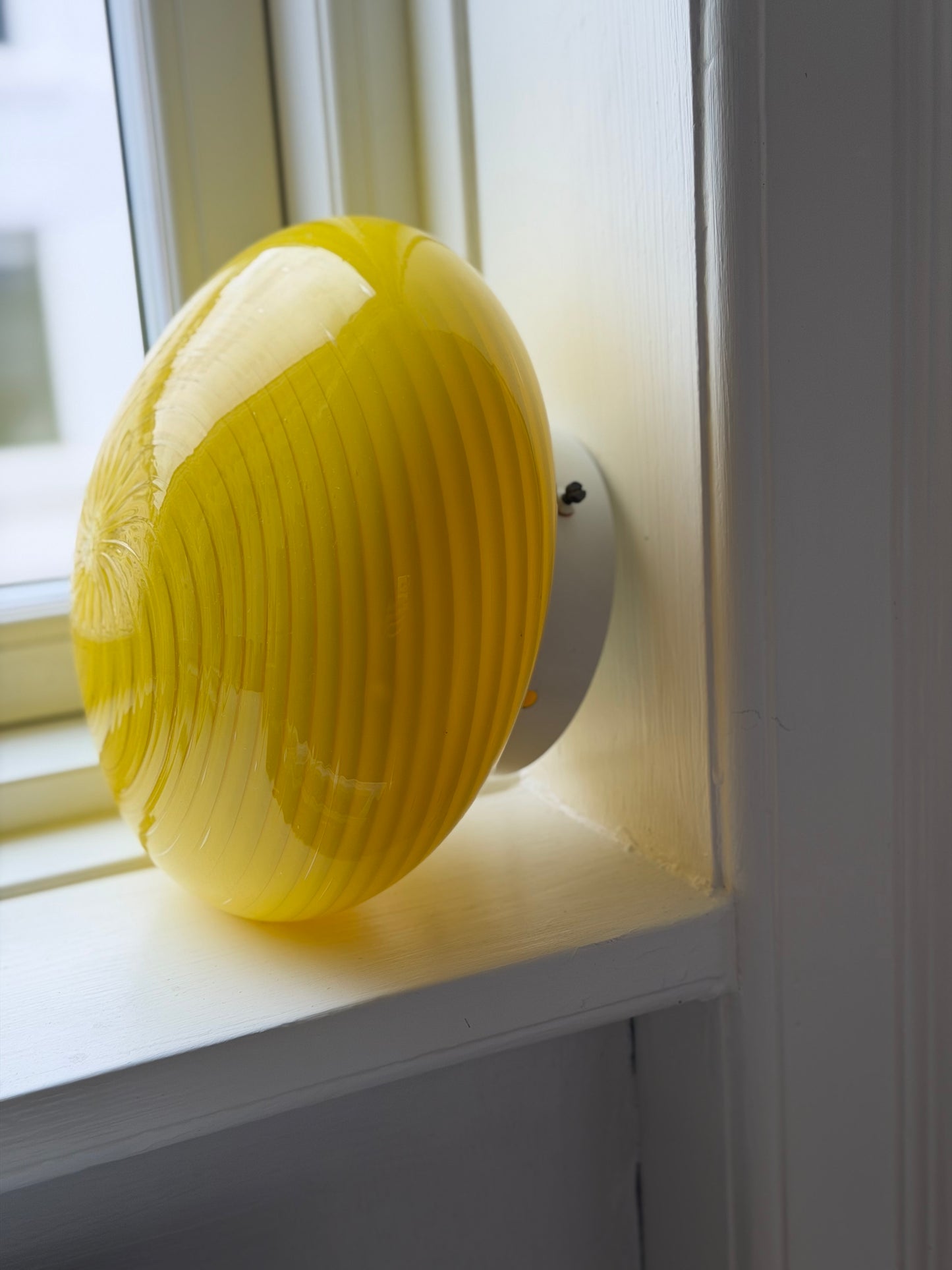 Vintage vetri murano gul plafond væglampe 22cm