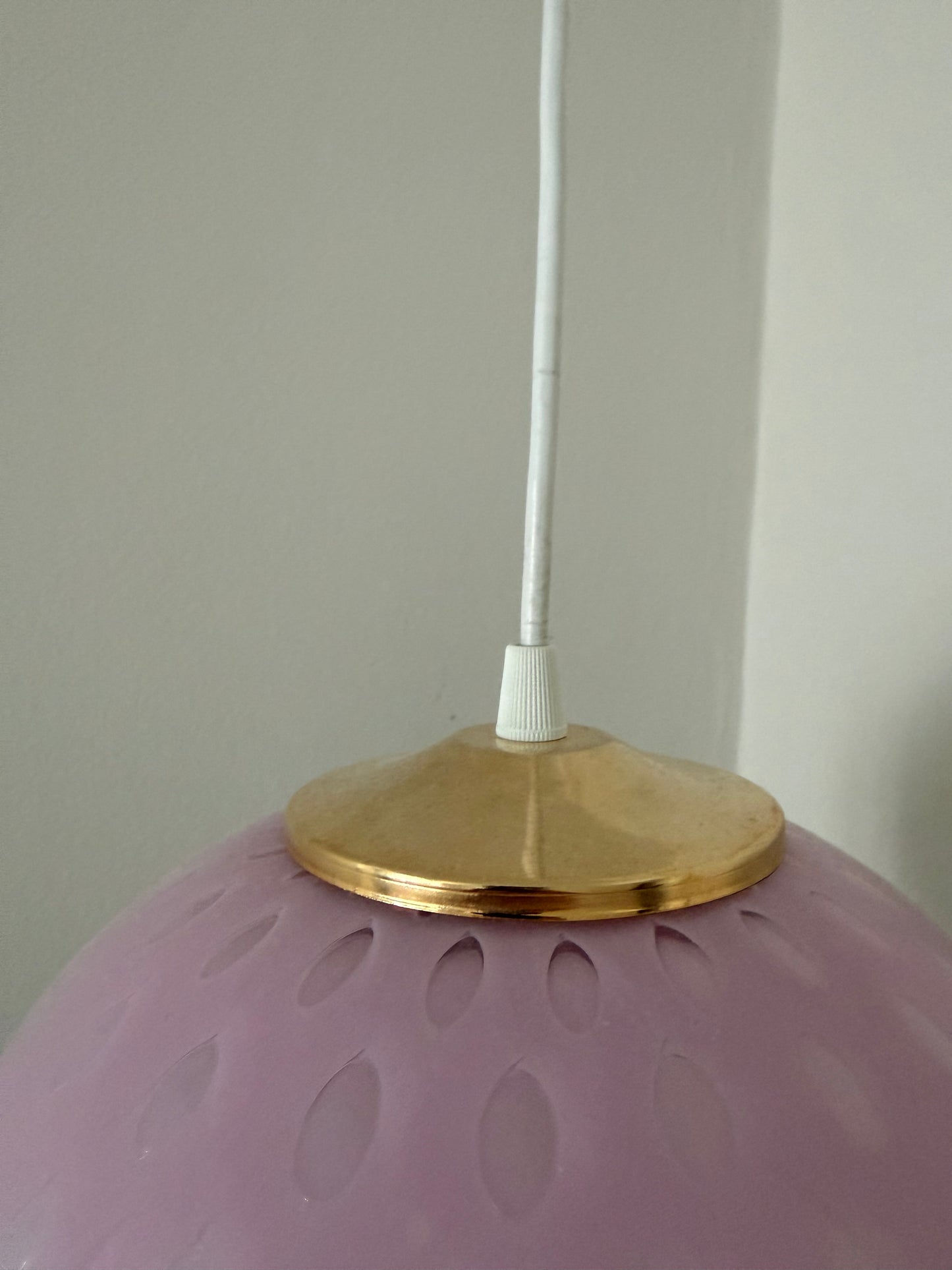 Vintage murano blå mini pendel 22cm