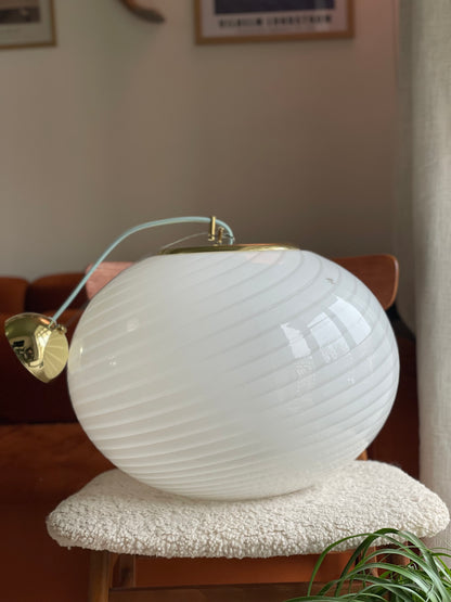 Vintage Vetri Murano Pendel Swirl 45cm