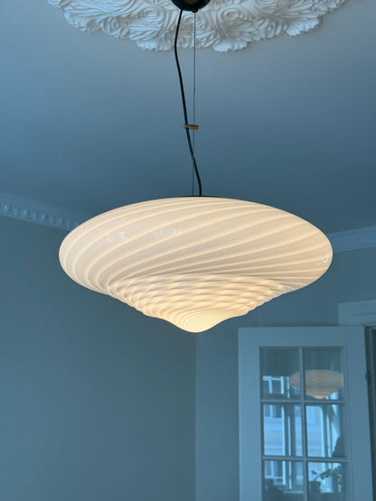 Vintage Murano dobbelt swirl lampe 50cm