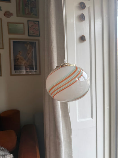 Flerfarvet Murano mini pendel