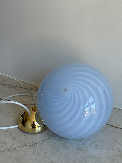 Vintage murano blå mini pendel 22cm