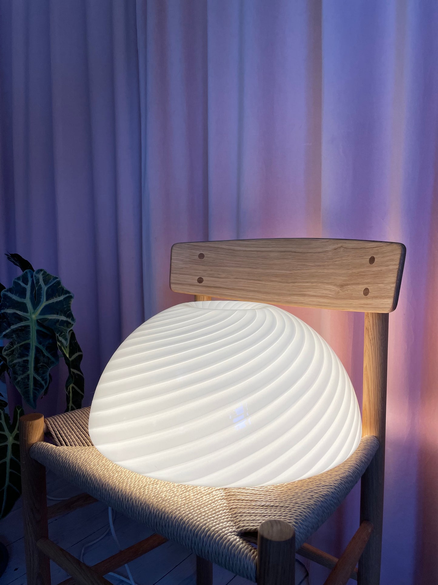 Vintage Vetri Murano knappe-væglampe 40cm