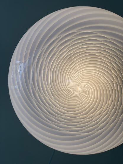 Vintage Murano dobbelt swirl lampe 50cm