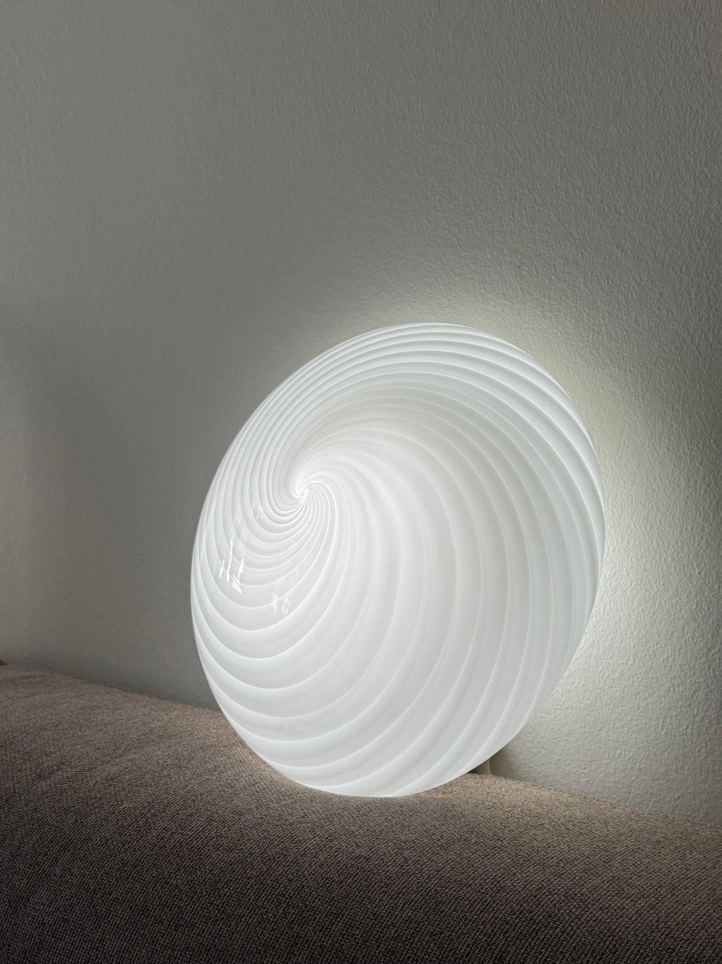 Vintage Murano swirl plafond væglampe 25cm
