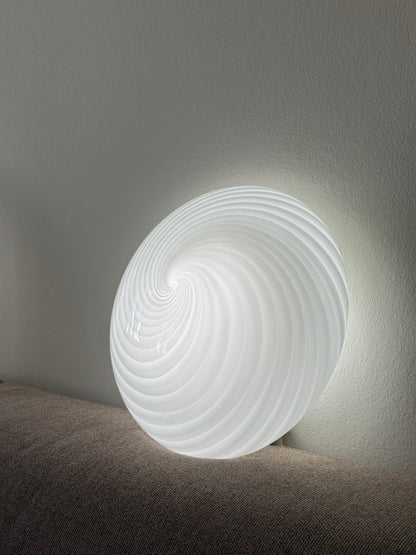 Vintage Murano swirl plafond væglampe 25cm