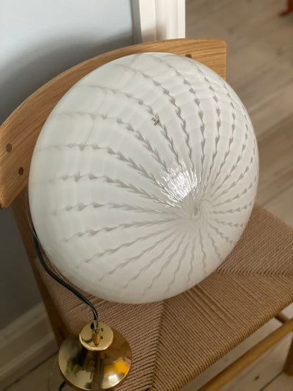 Vintage Murano peacock pendel 42cm