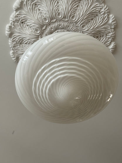 Vintage Murano dobbelt swirl lampe 50cm