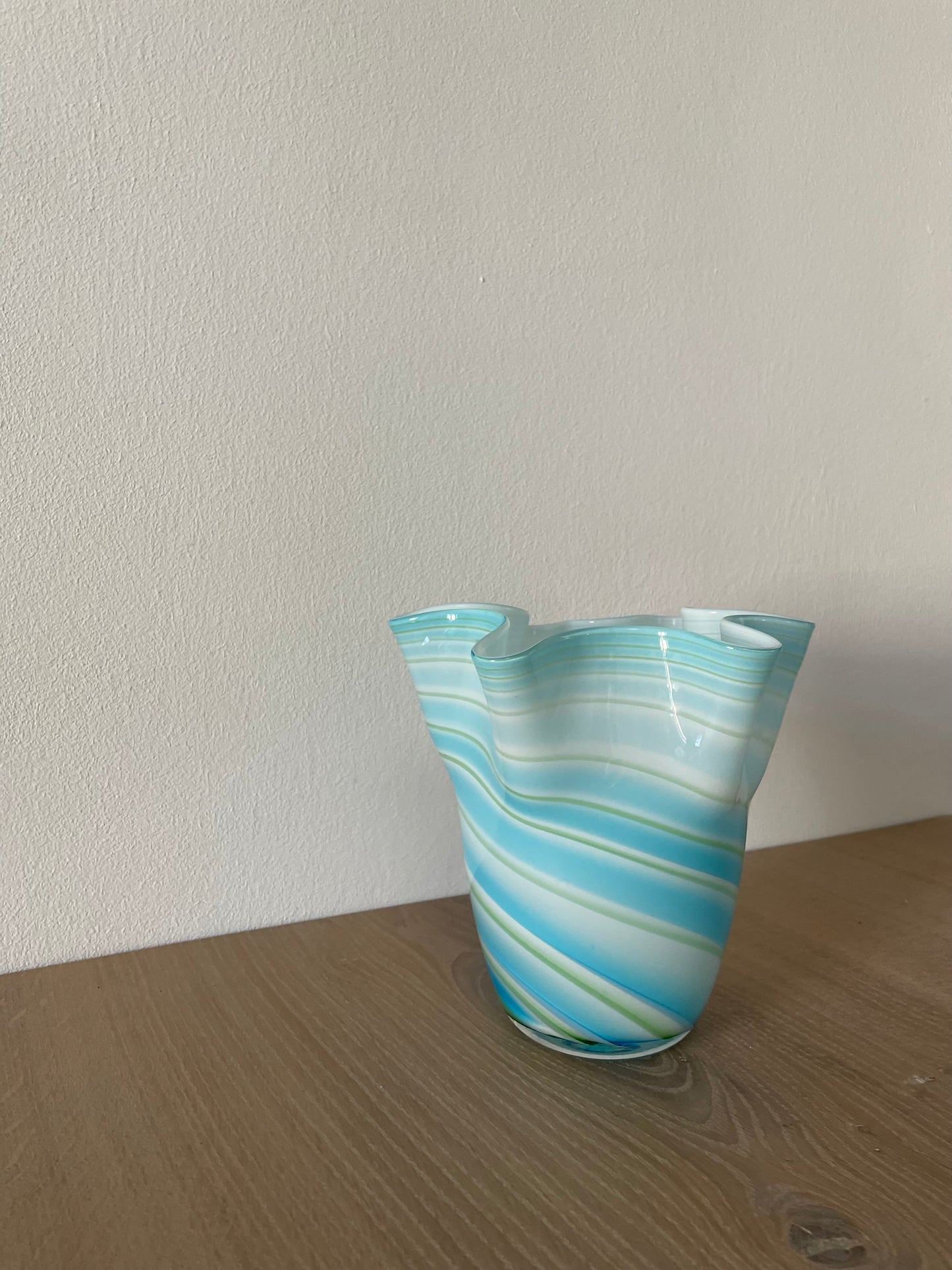 Bolchevase blå swirl