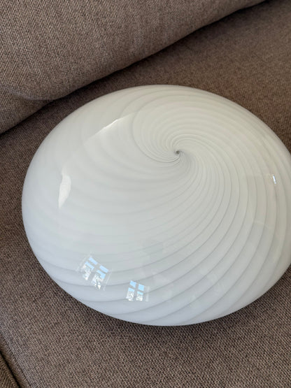 Vintage Murano swirl plafond væglampe 25cm