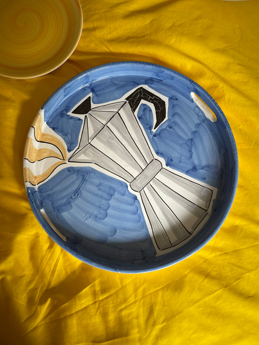 Ceramic coffee tray