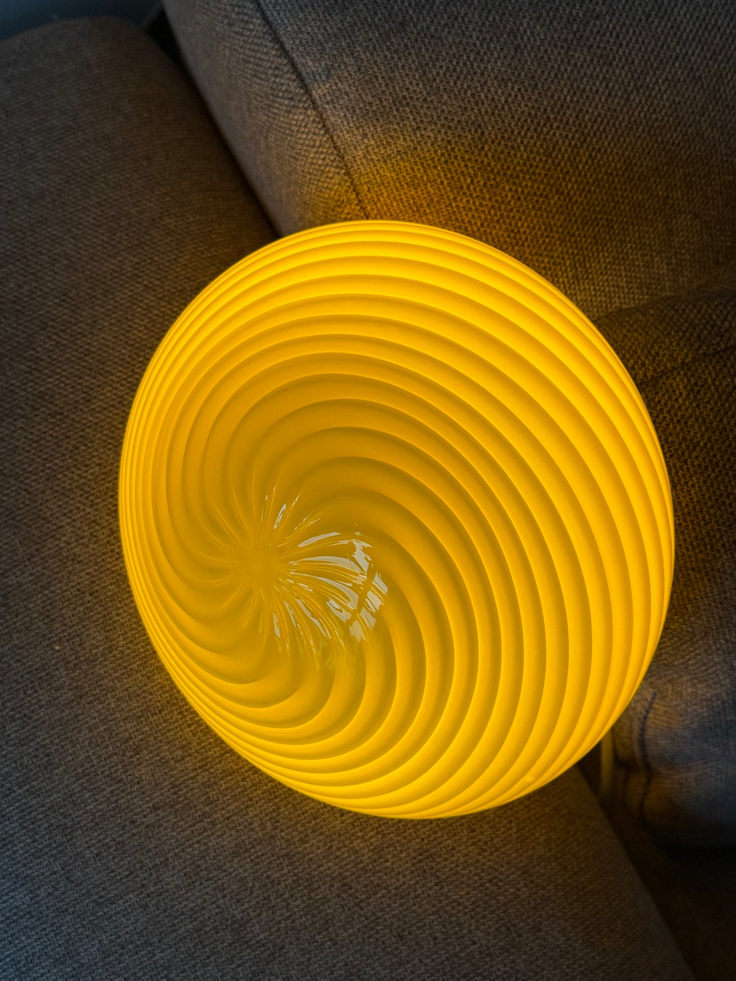 Vintage vetri murano gul plafond væglampe 22cm