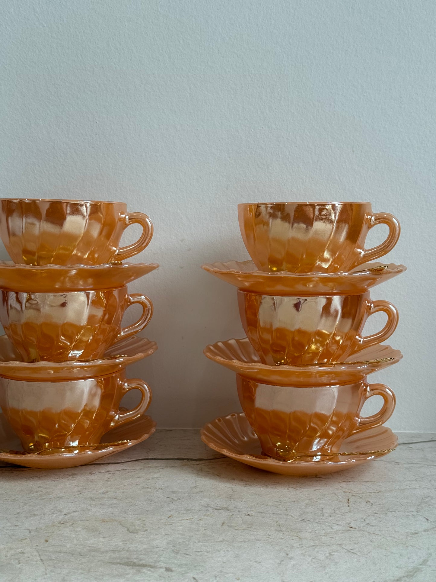 Termocrisa Mexico kaffeservice i Peach Lustre