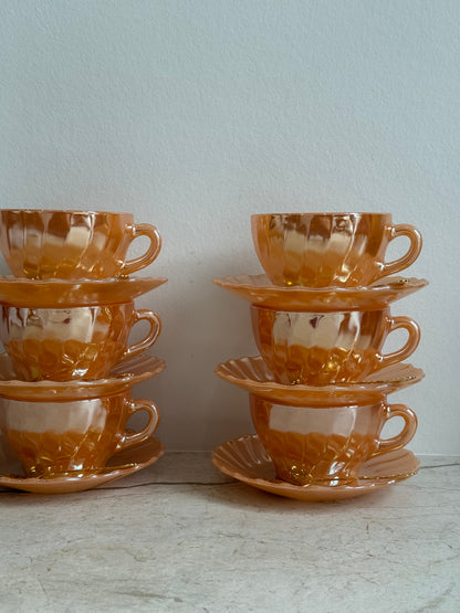 Termocrisa Mexico kaffeservice i Peach Lustre