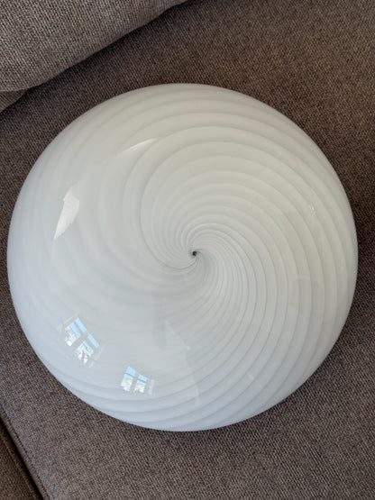 Vintage Murano swirl plafond væglampe 25cm
