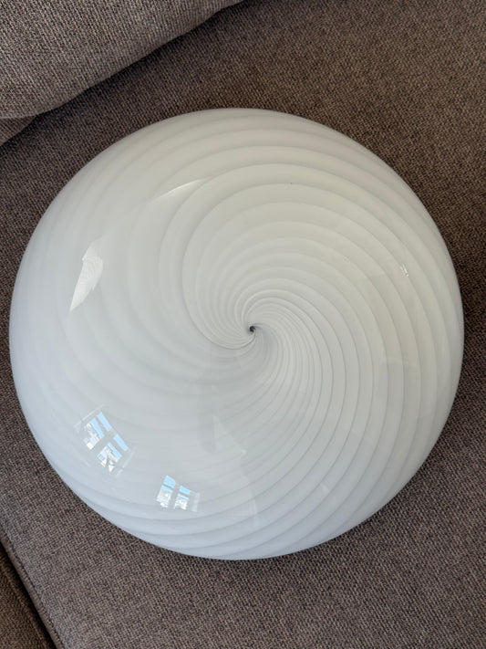 Vintage Murano swirl plafond væglampe 25cm