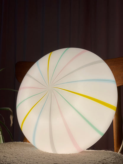 Vintage Murano candy plafond væglampe 38cm