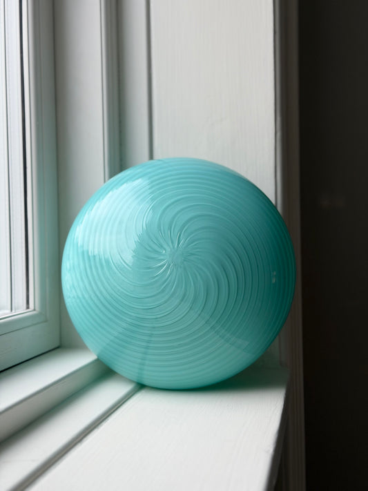Vintage vetri murano blå plafond væglampe 22cm