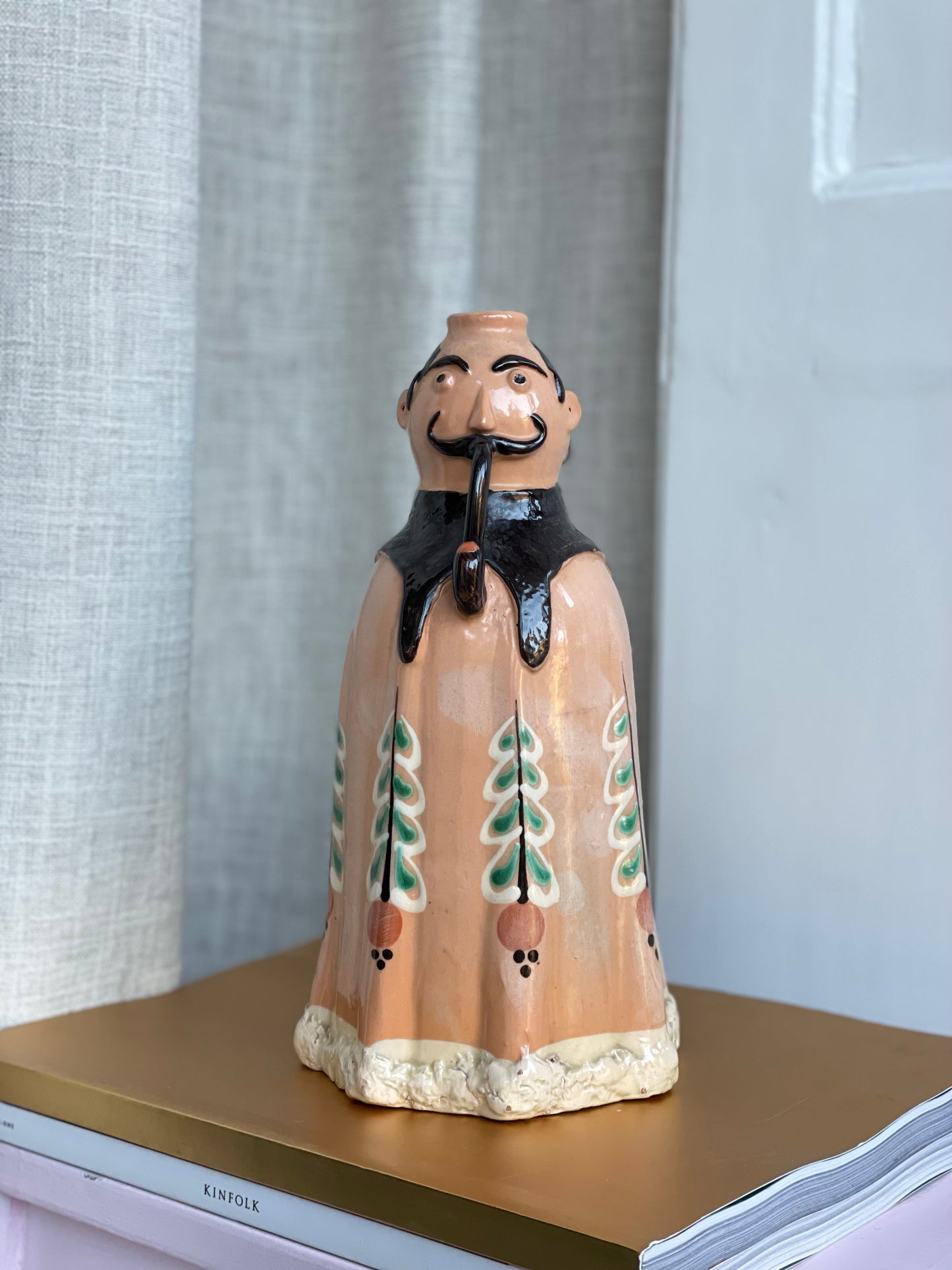 Vase eller lysestage - mand med pibe
