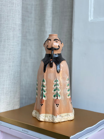 Vase eller lysestage - mand med pibe