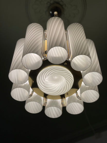 Murano lysekrone med 10 cylindere