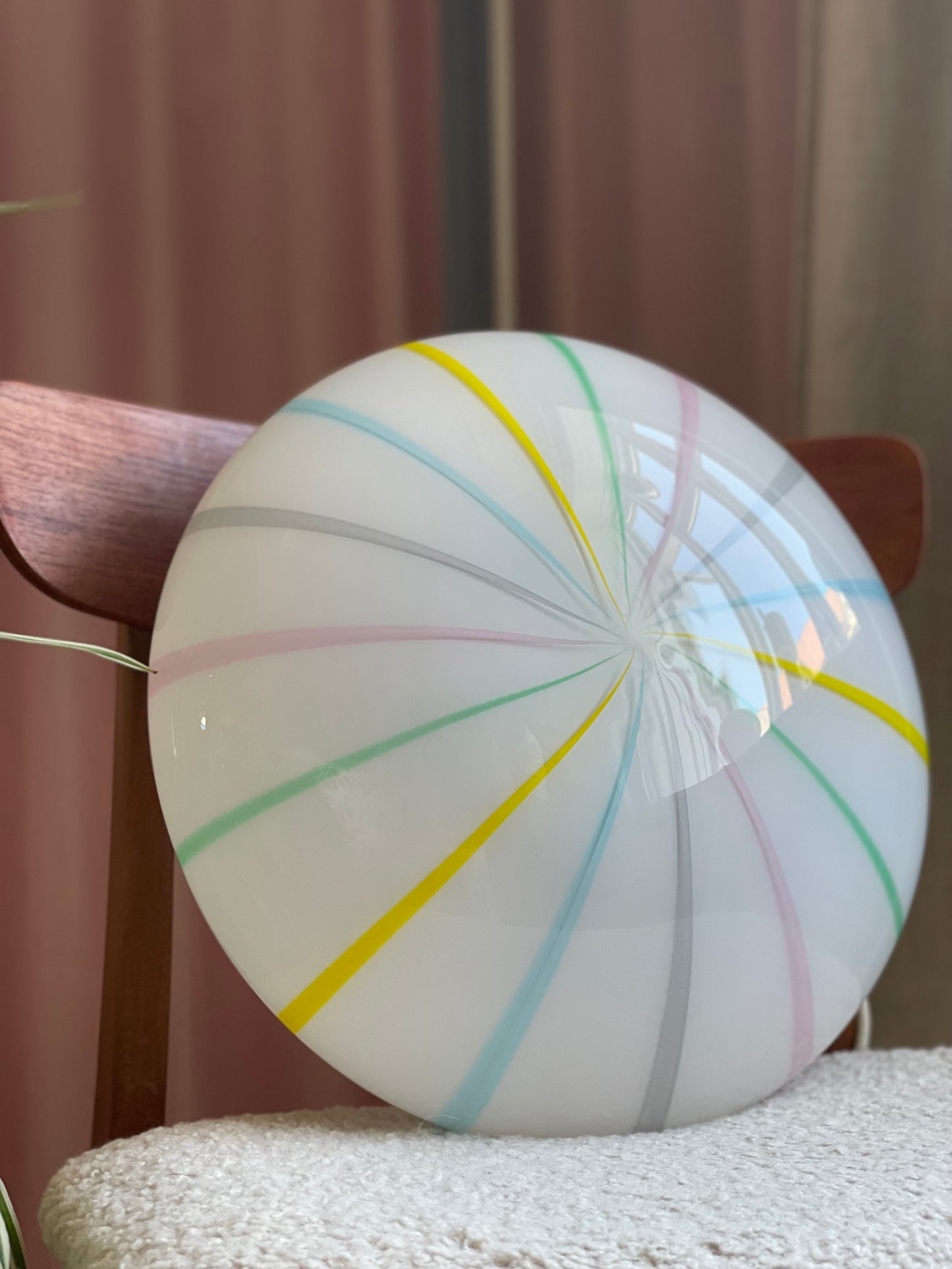 Vintage Murano candy plafond væglampe 38cm
