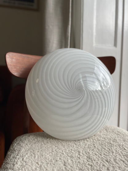 Vintage Murano plafond 38cm med krom base