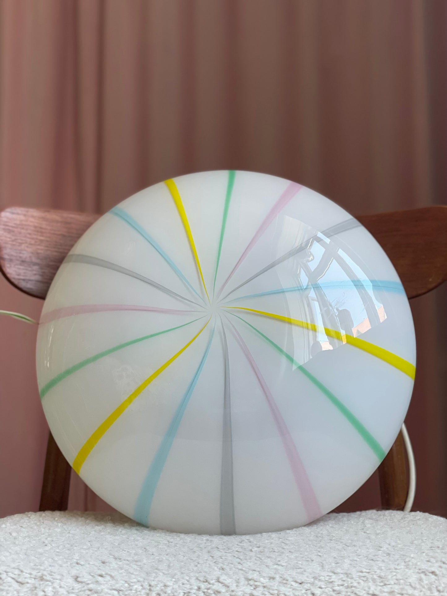 Vintage Murano candy plafond væglampe 38cm