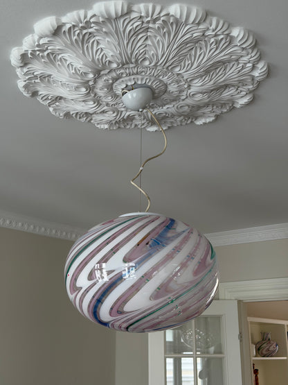 Vintage Murano Regnbue Pendel loftslampe 45cm