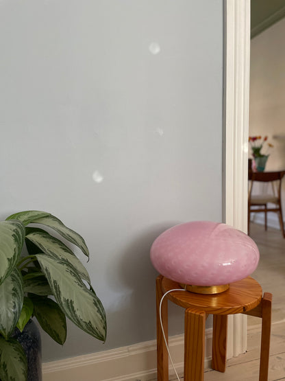 Vintage Murano lyserød plettet plafond 36cm