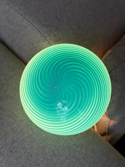 Vintage vetri murano blå plafond væglampe 22cm