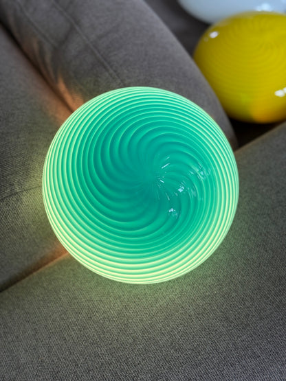 Vintage vetri murano blå plafond væglampe 22cm