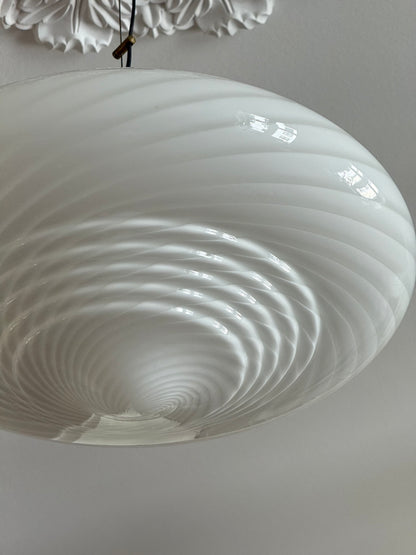 Vintage Murano dobbelt swirl lampe 50cm