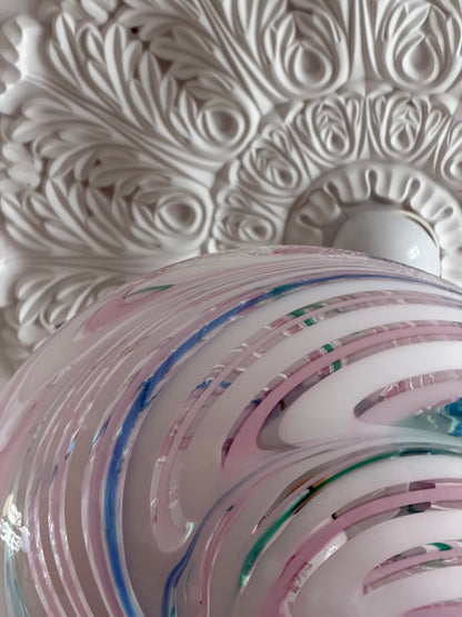 Vintage Murano Regnbue Pendel loftslampe 45cm