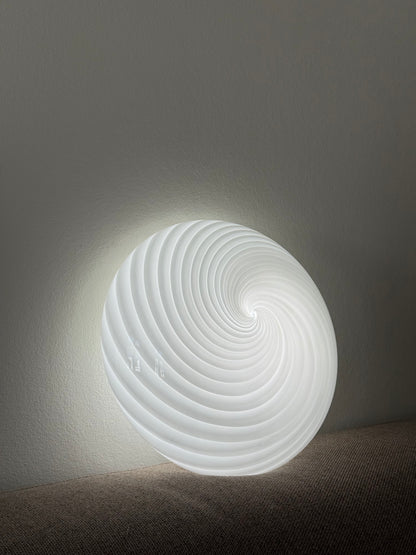 Vintage Murano swirl plafond væglampe 25cm