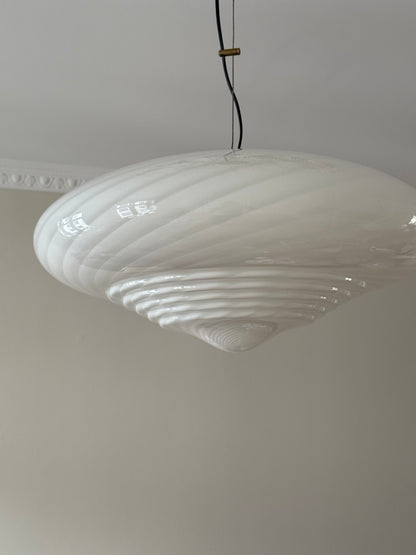 Vintage Murano dobbelt swirl lampe 50cm