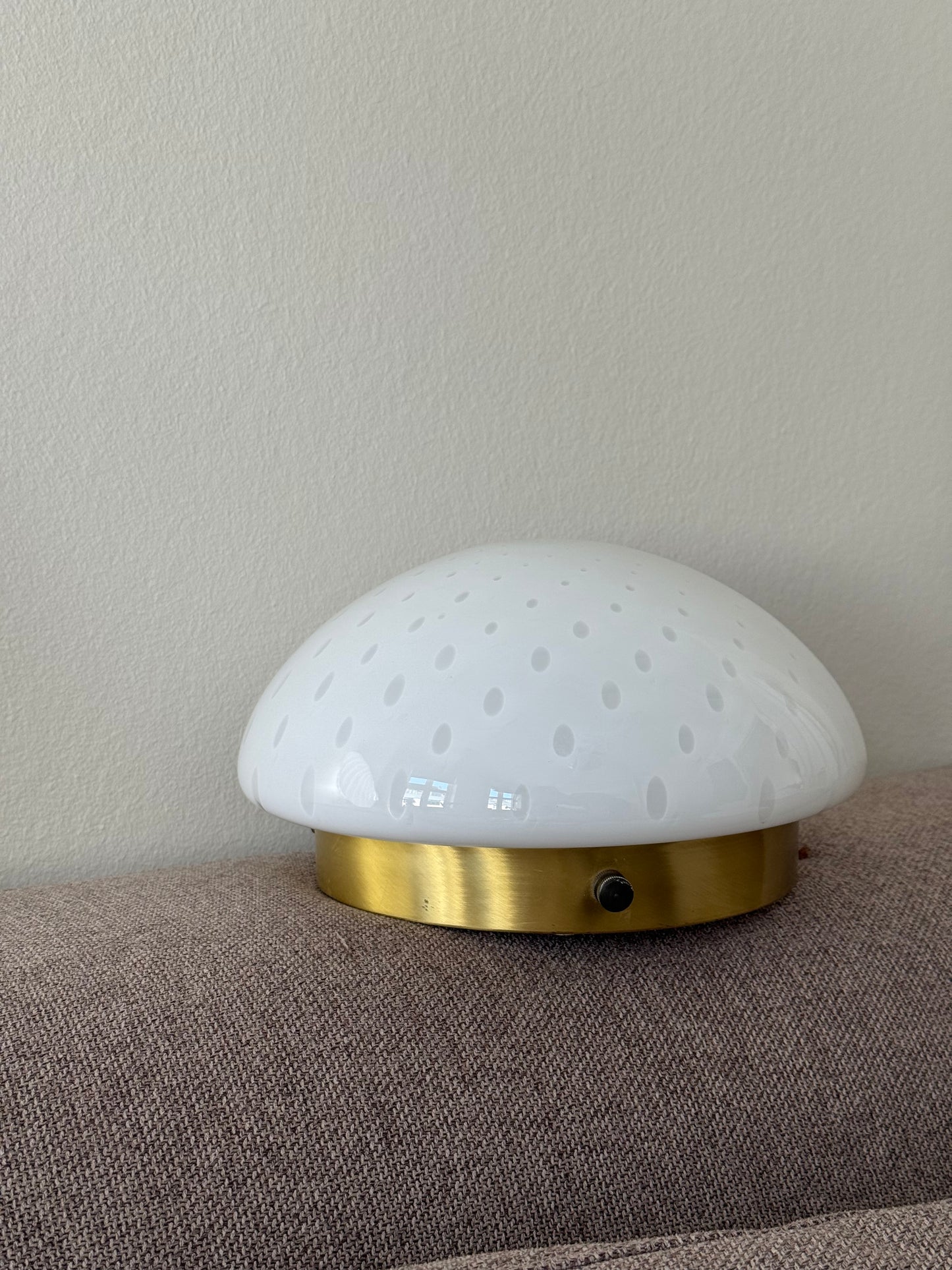 Vintage Vetri Murano måne plafond væglampe 25cm