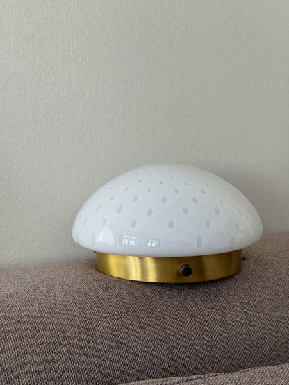Vintage Vetri Murano måne plafond væglampe 25cm