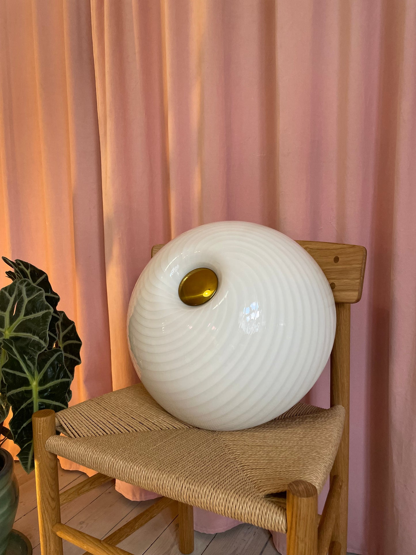 Vintage Vetri Murano knappe-væglampe 40cm
