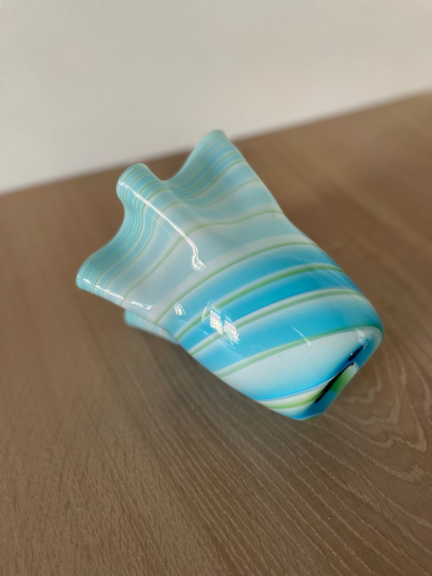 Bolchevase blå swirl