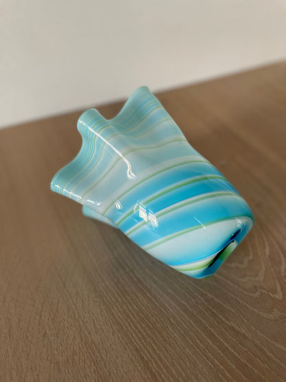 Bolchevase blå swirl