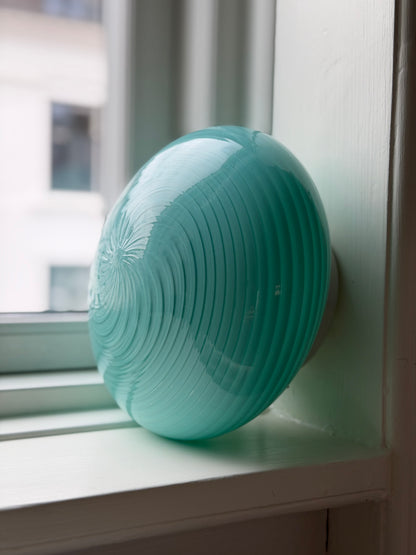 Vintage vetri murano blå plafond væglampe 22cm