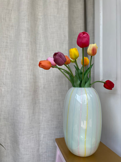 Vintage Murano stribet vase