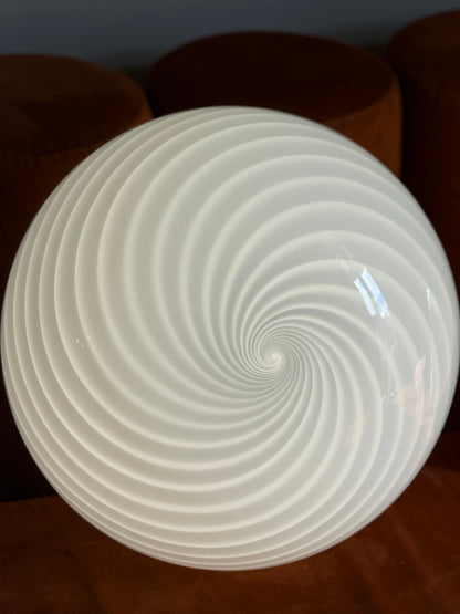 Vintage murano swirl pendel 41cm