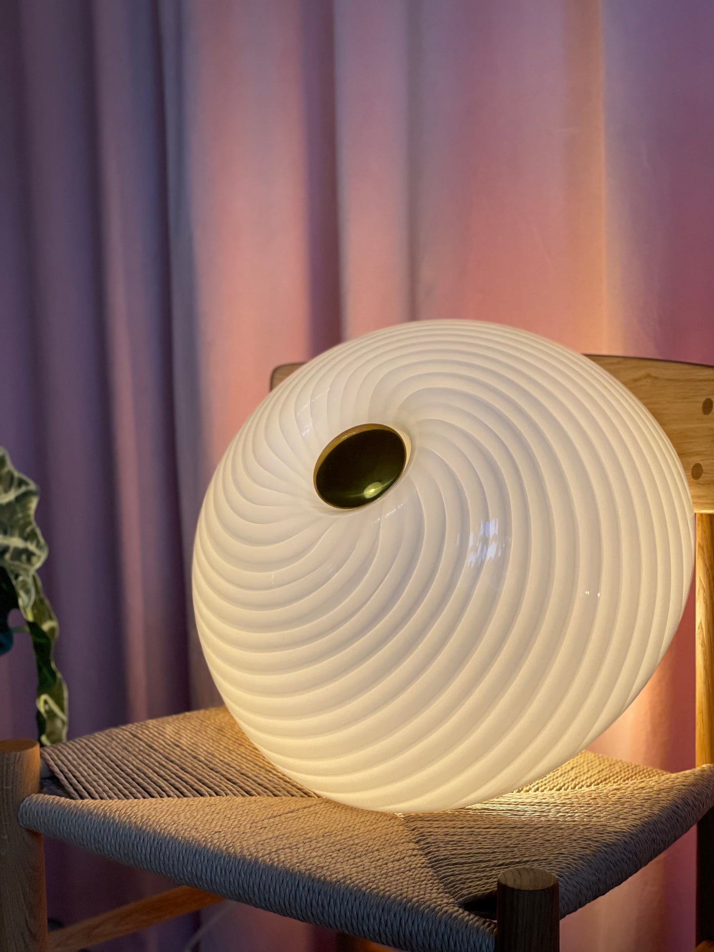 Vintage Vetri Murano knappe-væglampe 40cm