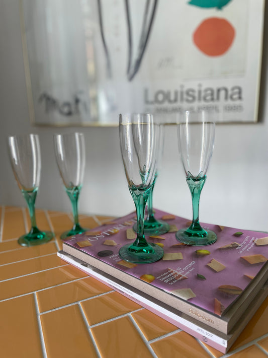 Bormioli green champagne