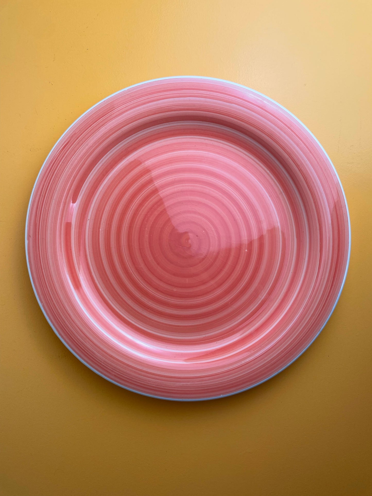 Swirl middagstallerken rød