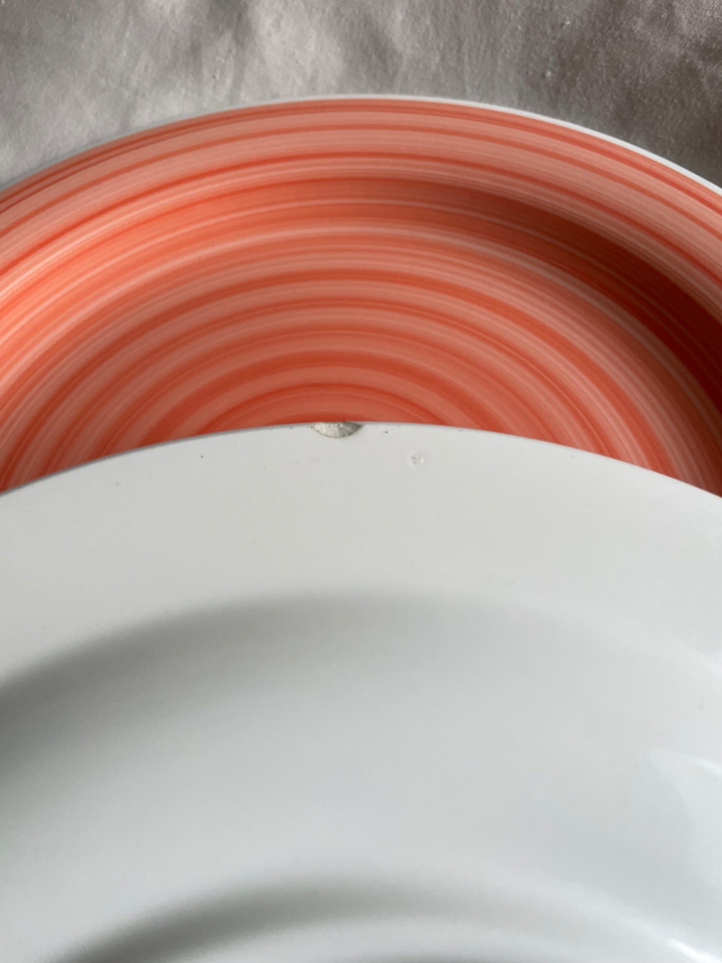 Swirl middagstallerken rød